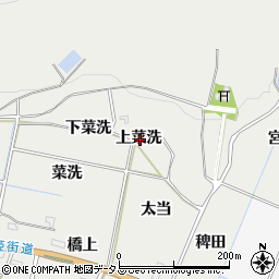愛知県豊橋市石巻本町上菜洗周辺の地図