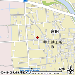兵庫県姫路市勝原区宮田561周辺の地図