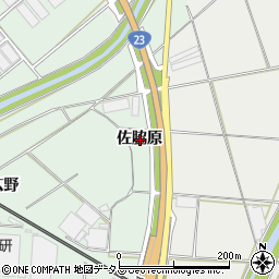 愛知県豊川市御津町下佐脇佐脇原周辺の地図