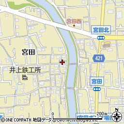 兵庫県姫路市勝原区宮田624周辺の地図