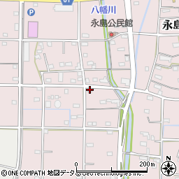 静岡県浜松市浜名区永島393周辺の地図