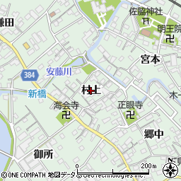愛知県豊川市御津町下佐脇（村上）周辺の地図