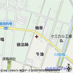 愛知県西尾市吉良町荻原牛池1周辺の地図