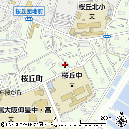 大阪府枚方市桜丘町29-22周辺の地図