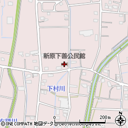 新原下善公民館周辺の地図