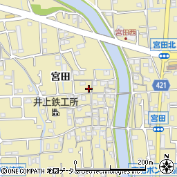 兵庫県姫路市勝原区宮田616周辺の地図