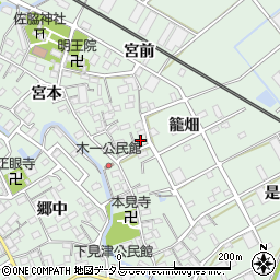 愛知県豊川市御津町下佐脇宮本9周辺の地図