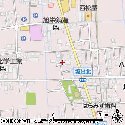 兵庫県姫路市網干区坂出176周辺の地図