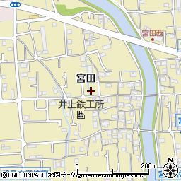 兵庫県姫路市勝原区宮田582-6周辺の地図