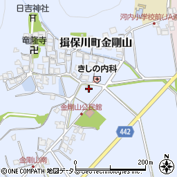 兵庫県たつの市揖保川町金剛山193周辺の地図