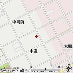 愛知県豊川市宿町中道周辺の地図
