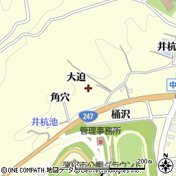 愛知県蒲郡市形原町大迫周辺の地図