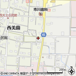 静岡県浜松市浜名区西美薗2319周辺の地図