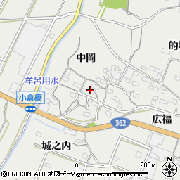 愛知県豊橋市石巻本町中岡周辺の地図