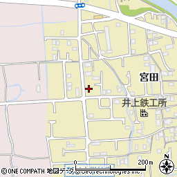 兵庫県姫路市勝原区宮田557-1周辺の地図