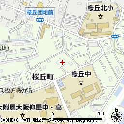 大阪府枚方市桜丘町31-18周辺の地図