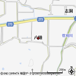 愛知県美浜町（知多郡）布土（八鐘）周辺の地図