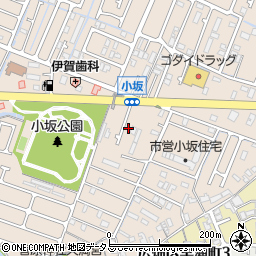 兵庫県姫路市広畑区小坂周辺の地図