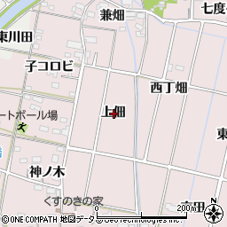 愛知県西尾市吉良町饗庭上佃周辺の地図