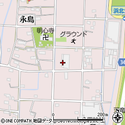 静岡県浜松市浜名区永島577周辺の地図