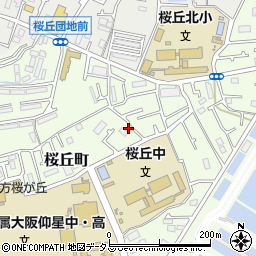 大阪府枚方市桜丘町29-21周辺の地図