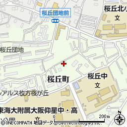 大阪府枚方市桜丘町周辺の地図