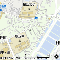 大阪府枚方市桜丘町79-25周辺の地図
