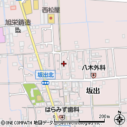 兵庫県姫路市網干区坂出222周辺の地図