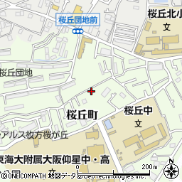 大阪府枚方市桜丘町32-1周辺の地図