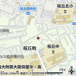 大阪府枚方市桜丘町32-8周辺の地図