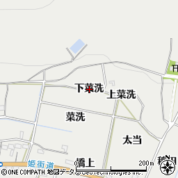 愛知県豊橋市石巻本町下菜洗周辺の地図