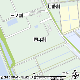 愛知県西尾市一色町細川四ノ割周辺の地図