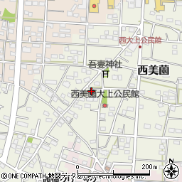 静岡県浜松市浜名区西美薗2157周辺の地図