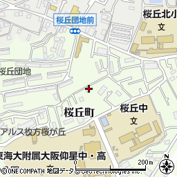大阪府枚方市桜丘町32-2周辺の地図