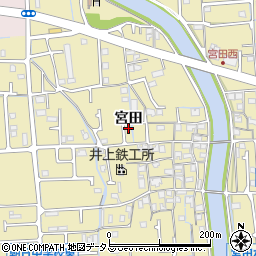 兵庫県姫路市勝原区宮田581周辺の地図