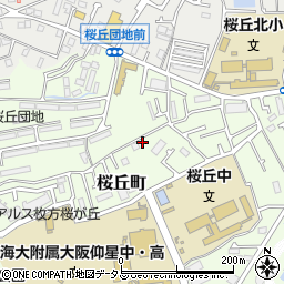 大阪府枚方市桜丘町32-3周辺の地図