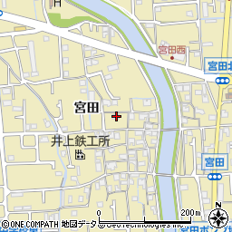兵庫県姫路市勝原区宮田622周辺の地図