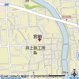 兵庫県姫路市勝原区宮田582-12周辺の地図