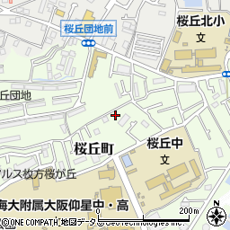 大阪府枚方市桜丘町32-6周辺の地図