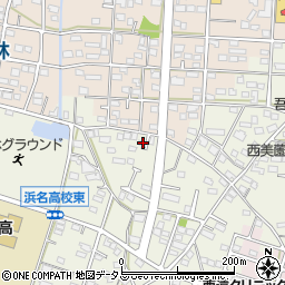静岡県浜松市浜名区西美薗2100周辺の地図