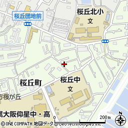 大阪府枚方市桜丘町29-30周辺の地図