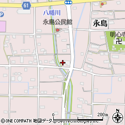 静岡県浜松市浜名区永島677-1周辺の地図