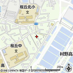 大阪府枚方市桜丘町81周辺の地図