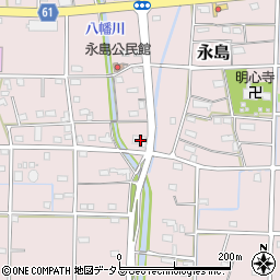 静岡県浜松市浜名区永島675-1周辺の地図
