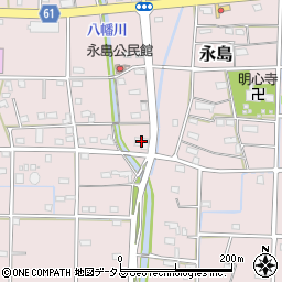 浜松市永島グループホーム耀周辺の地図
