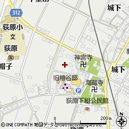 愛知県西尾市吉良町荻原大道通周辺の地図