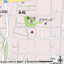 静岡県浜松市浜名区永島595-2周辺の地図
