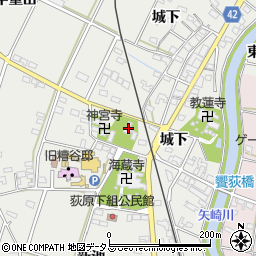 羽利神社周辺の地図