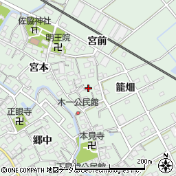 愛知県豊川市御津町下佐脇宮本8周辺の地図