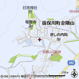 兵庫県たつの市揖保川町金剛山430周辺の地図
